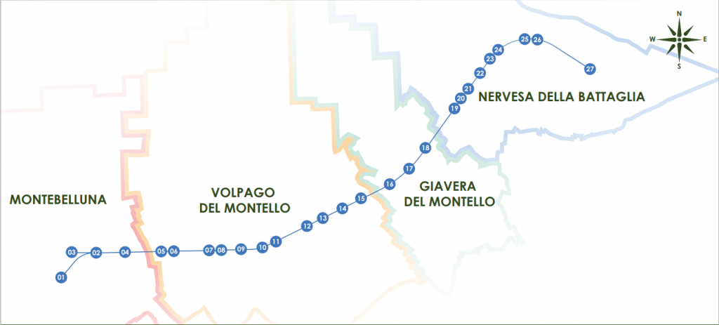 Mappa della Pista Ciclabile “La Tradotta”